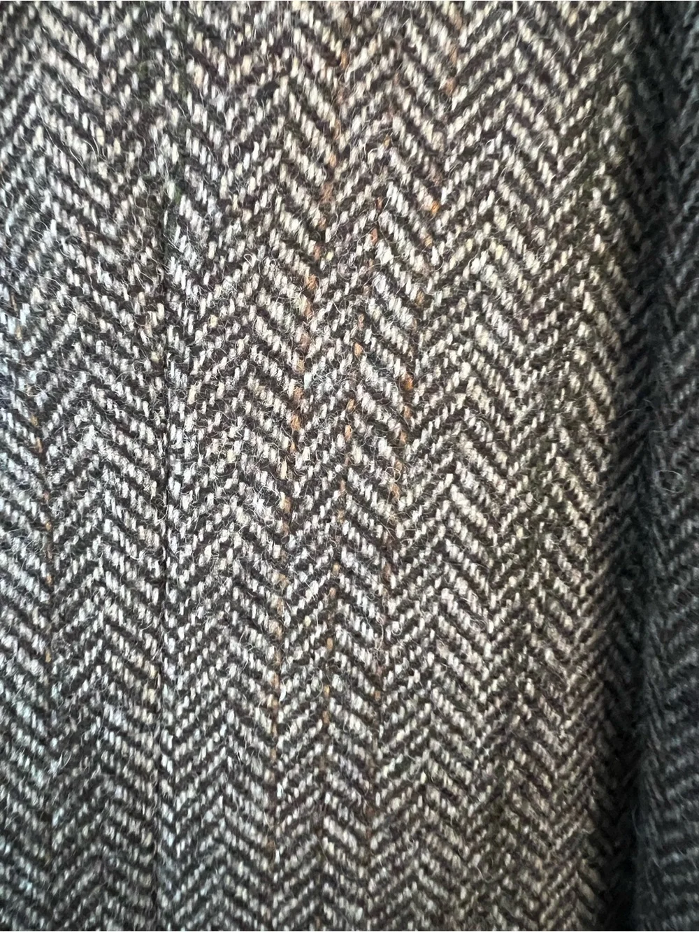 Vintage Classic Wool Banana Republic Brown Herringbone Hunting Coat